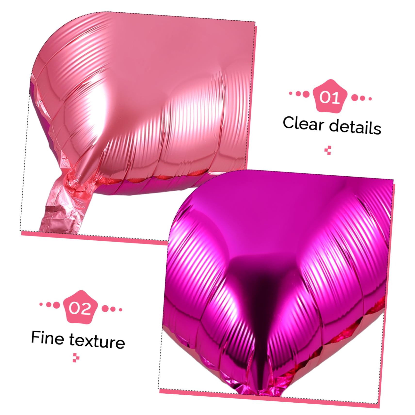 Globos de Aluminio Cuadrados de Doble Cara, 50 Piezas