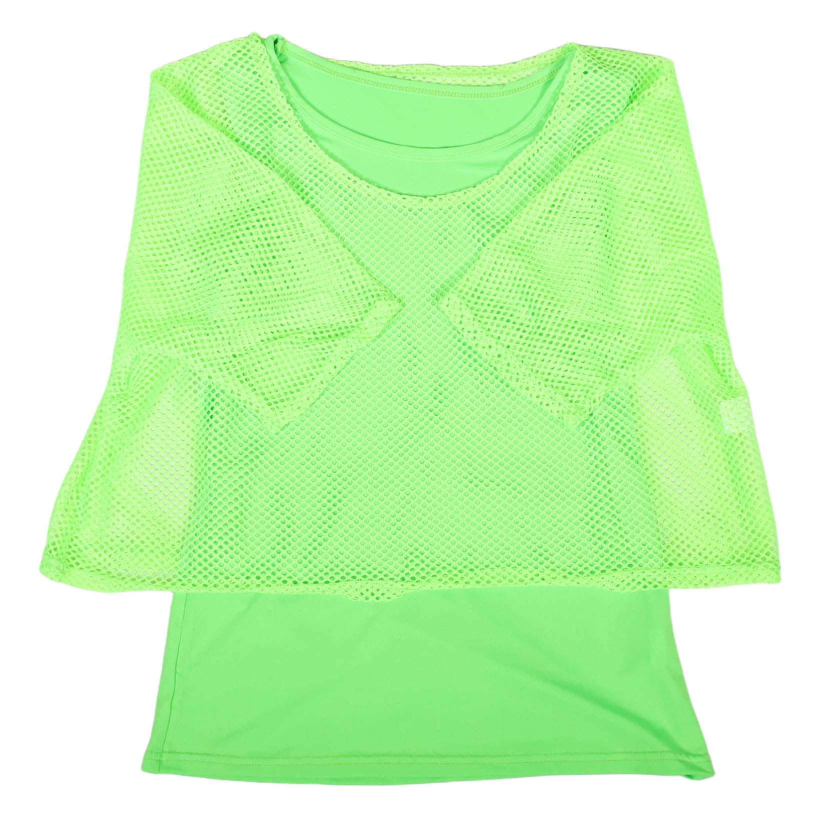 Didiseaon Neon Fishnet Top and Sleeve for Women for Parties Birthday Outfits and Costume Accessories
