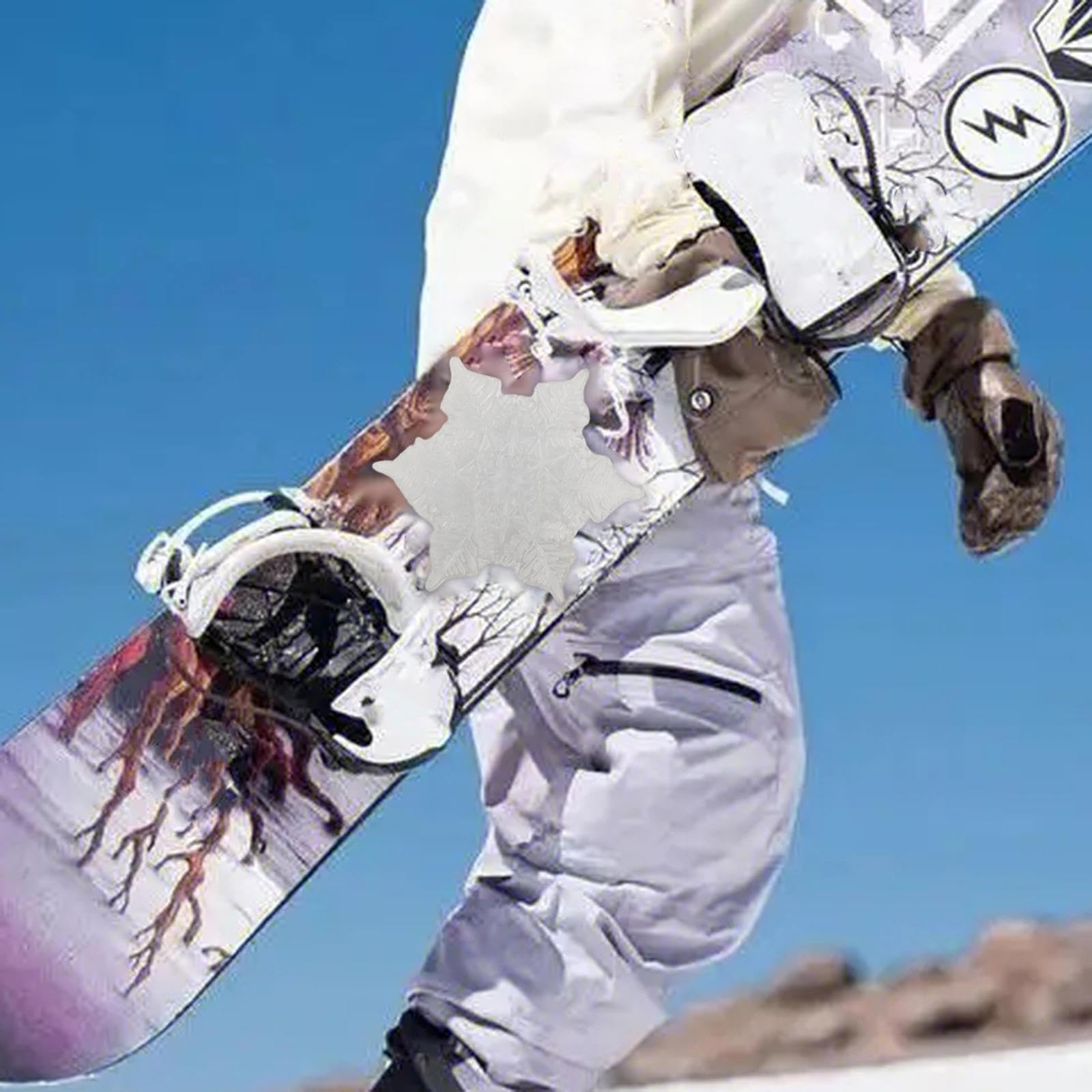 Qianly Snowboard Stomp Pad für Anfänger mit Starkem Griff Zum Wintersport