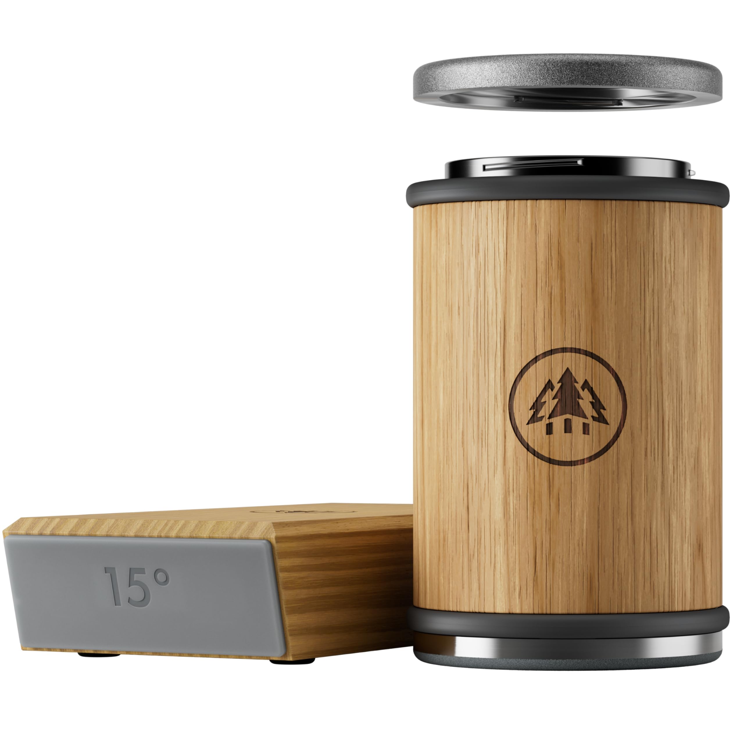 HORL®3 Oak Rolling Knife Sharpener, Diamond & Ceramic Discs, 15° & 20°