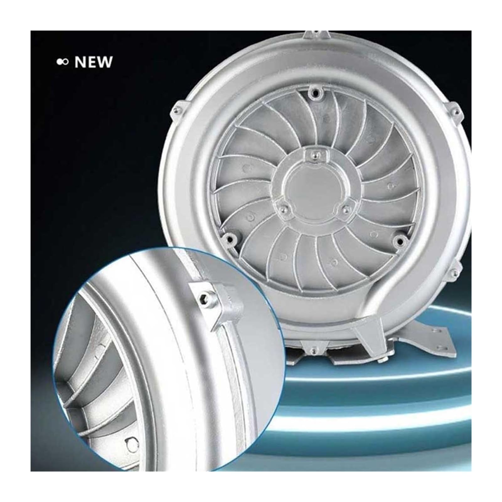 Ventilador, Ventilador centrífugo de Alta presión | potente bomba de aire industrial de 90 W a 200 W, aireador de estanque de peces con bomba de vacío