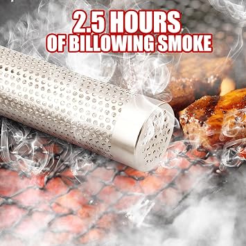 SHIKORI Smoke Tube for Pellet Grill,5 Hours of Billowing Smoke-6 inch