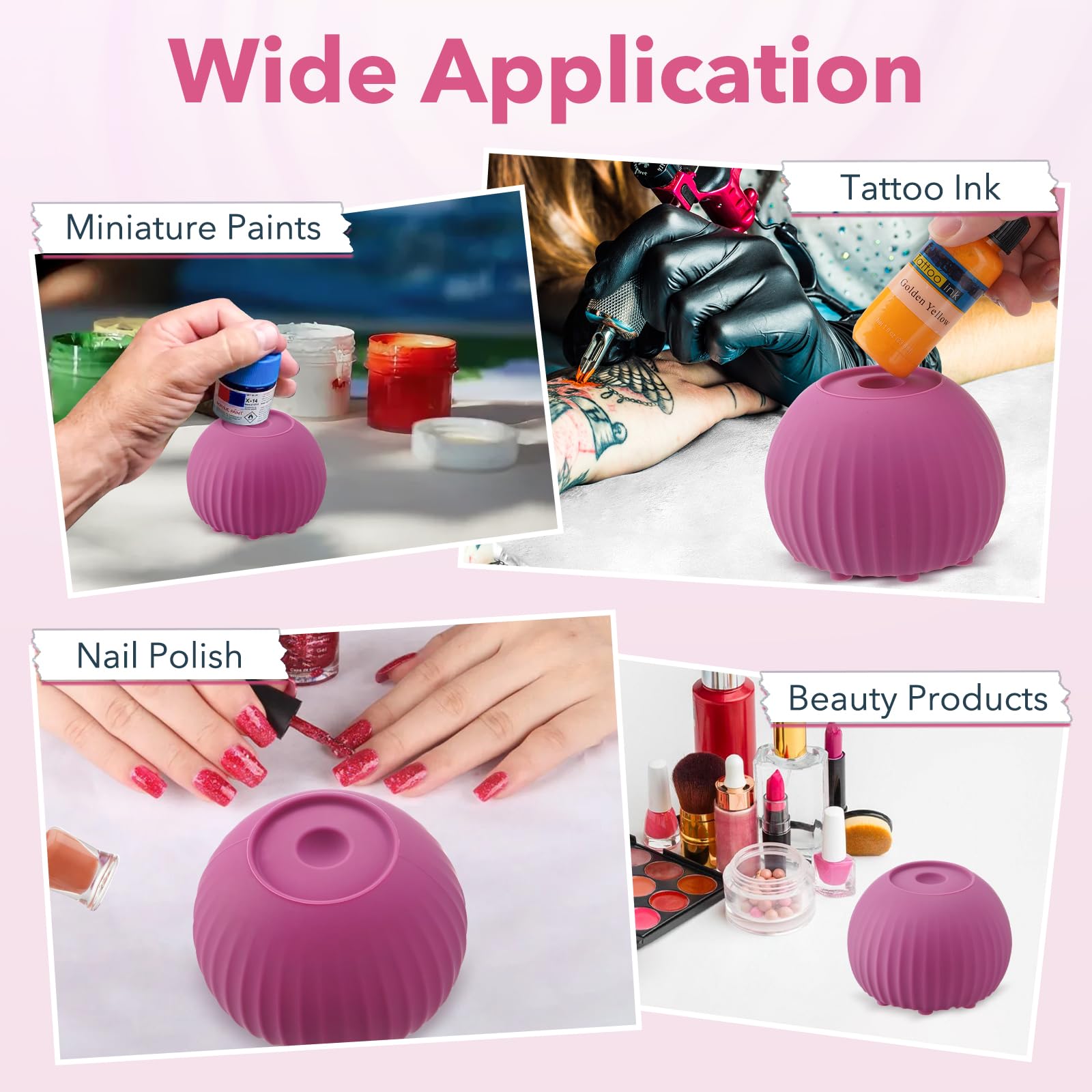 Vortex - Mezclador de pintura, mini agitador de pintura, motor sin escobillas de 5000 RPM con bolas de mezcla, agitador Vortex para esmalte de uñas en miniatura, adhesivos de pestañas de