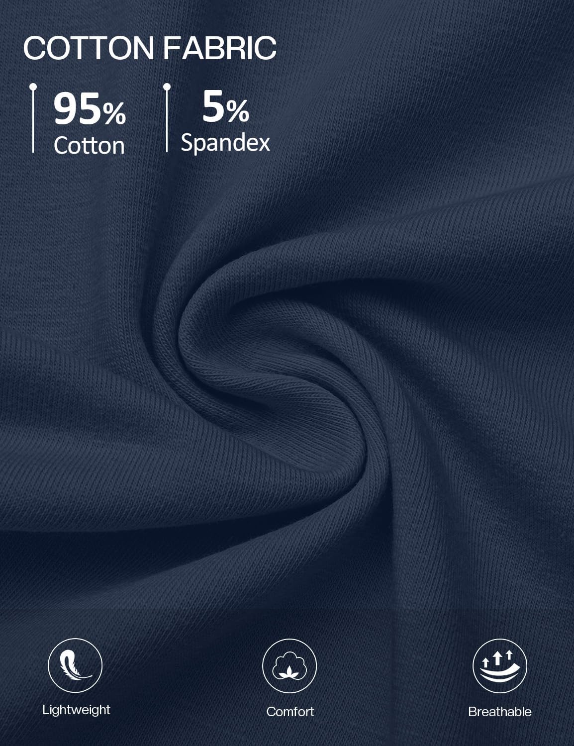 JUSTFASHIONNOW 3/4 Length Sleeve Womens Tops Cotton V Neck T Shirts Basic Casual Tees Blouses - Image 6