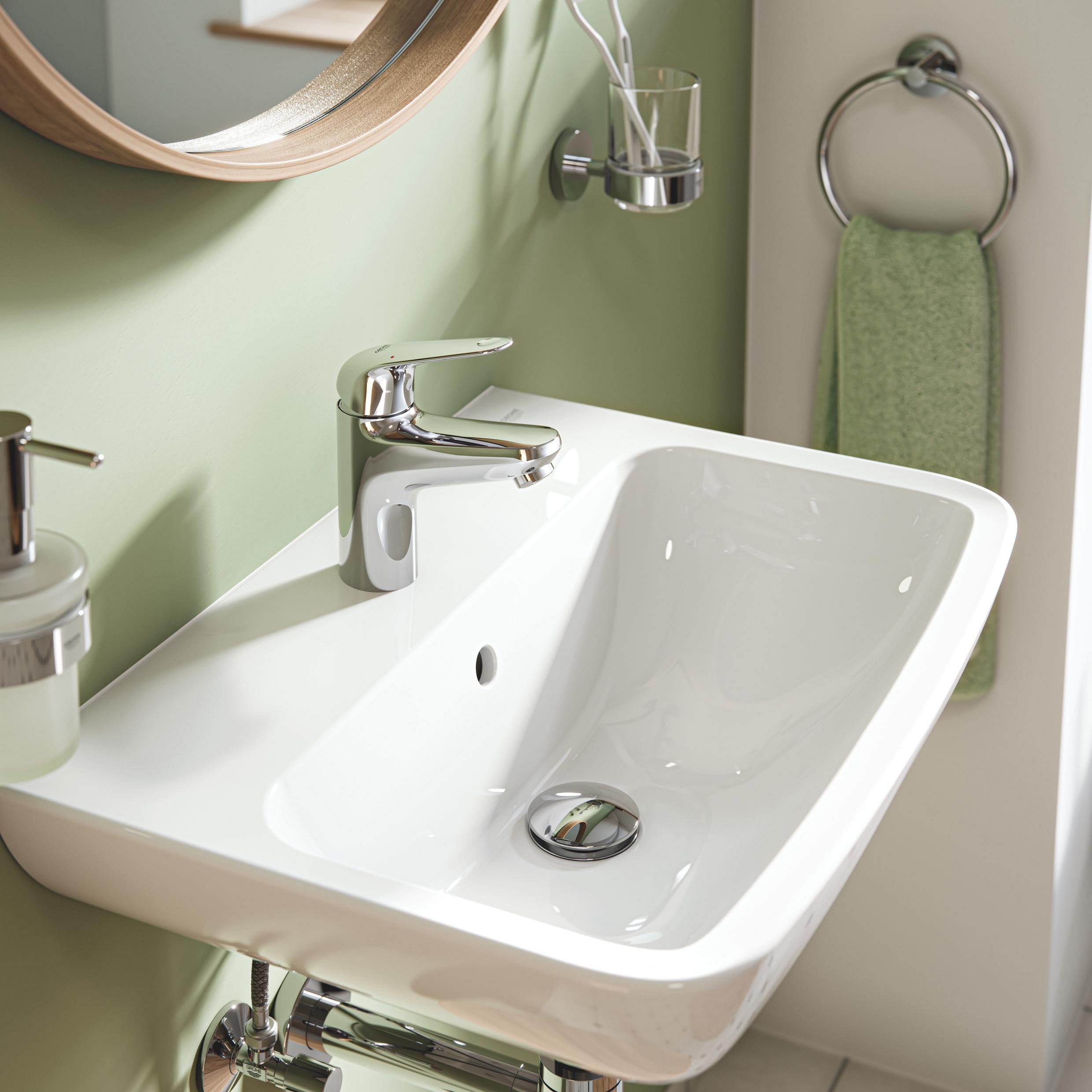 GROHE Swift Quickfix-Grifo de lavabo 1/2" Tamaño S, cromo 24318001