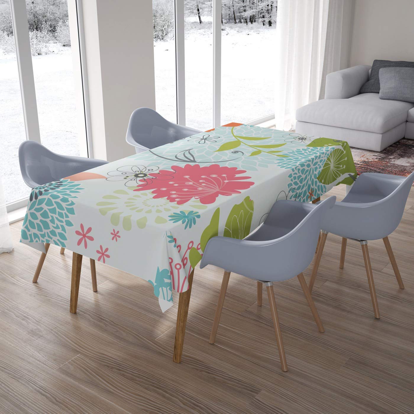 Bonamaison Kitchen Decoration, Tablecloth, 140cm x 200cm - Designed and Manufactured in Turkey