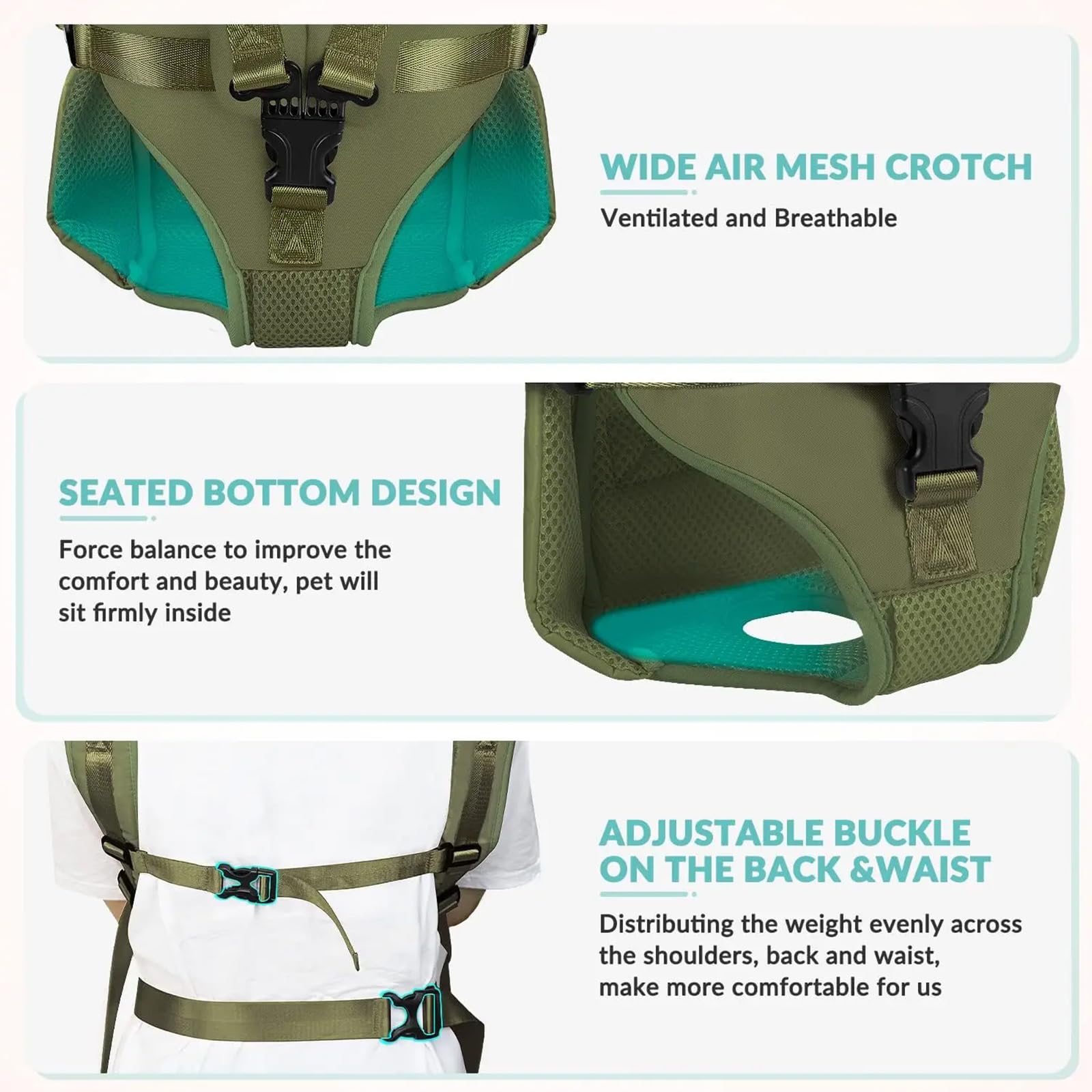 Plecak Pet Front Dog Carrier, regulowany przedni nosidełko dla małych i średnich psów i kotów, plecak Legs Out Dog Travel Przewoźnik do pieszych wycieczek,Pink,XXL