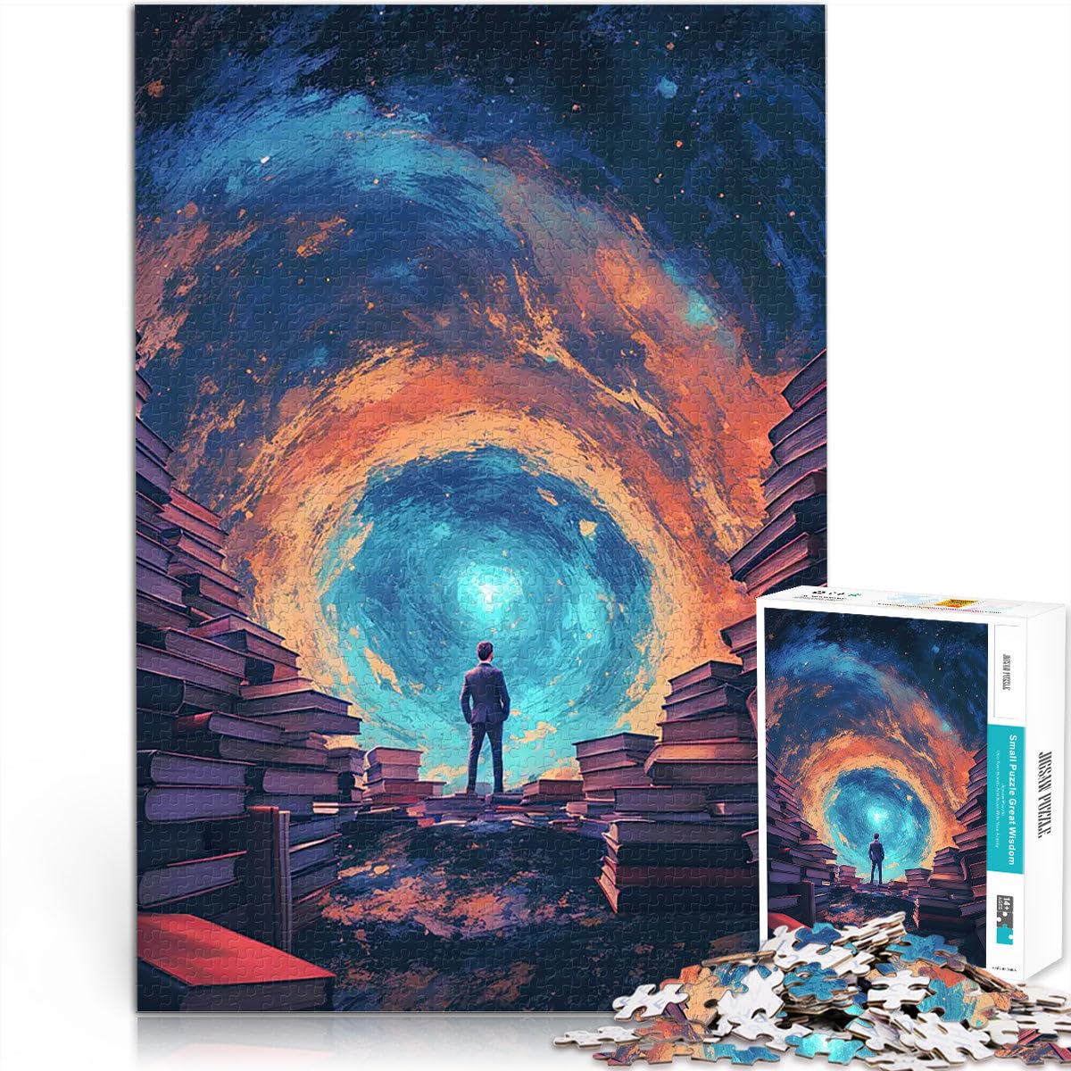Univers surréaliste des Livres Puzzles pour Adultes de 2000 pièces Jeu de Quiz Offrir en Cadeau à Toute la Famille 70x100cm