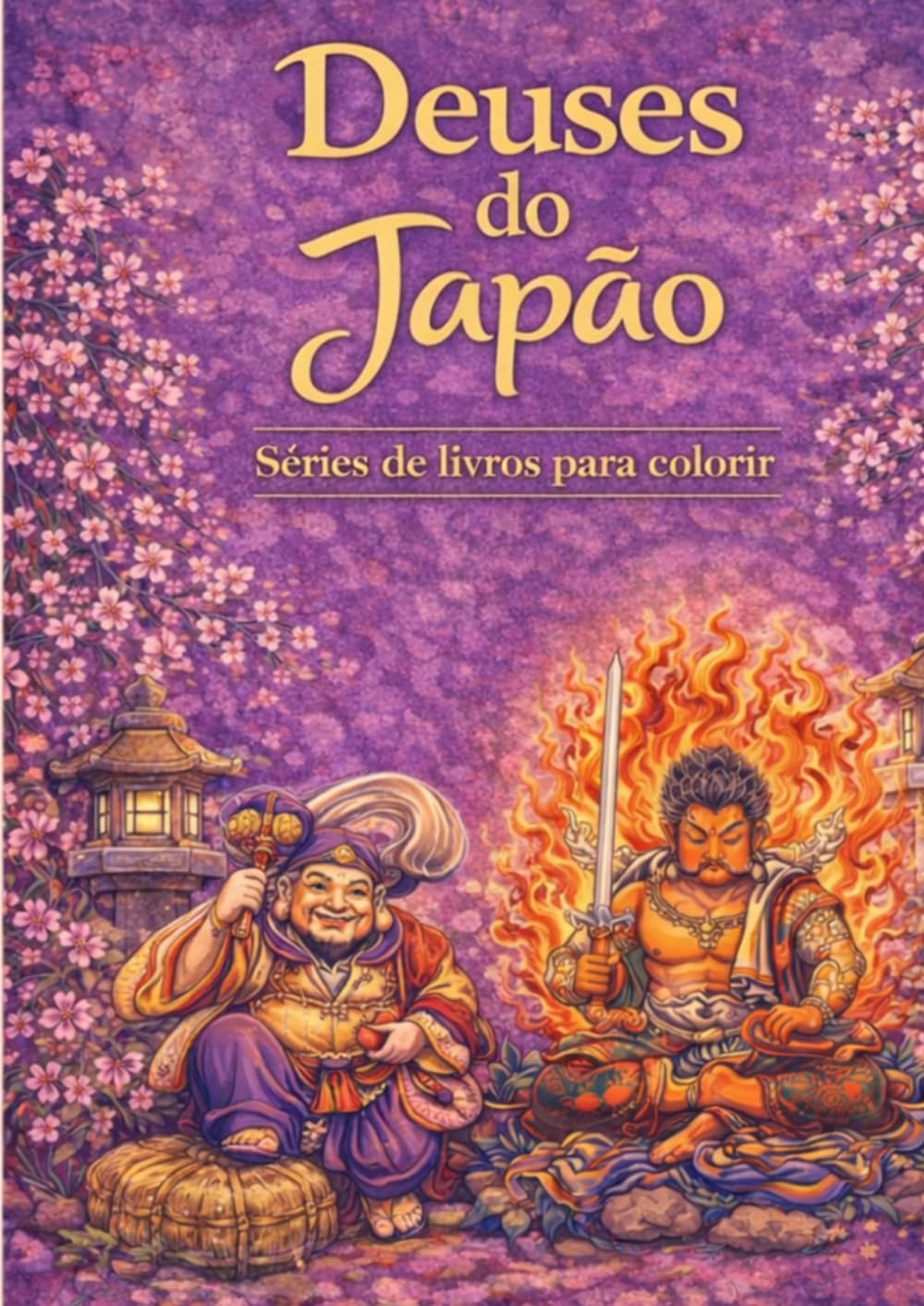 Deuses do Japão - Vol.3 (Livros de colorir japonês para relaxar e aprender)