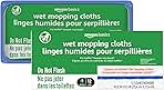Amazon Basics Wet Mopping Cloth Refills, 24 Count (Fits Swiffer Sweeper Mop Heads)