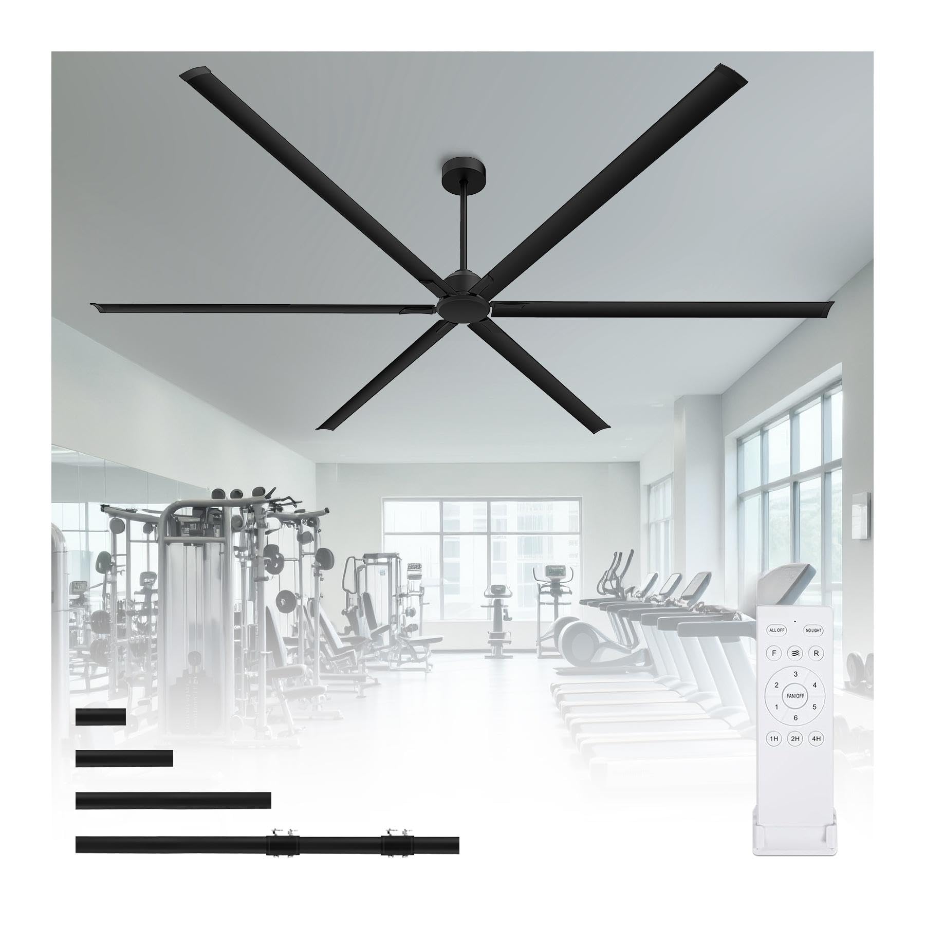 Photo 1 of Hpxnionthr 120 Inch HVLS Industrial Ceiling Fan without Light