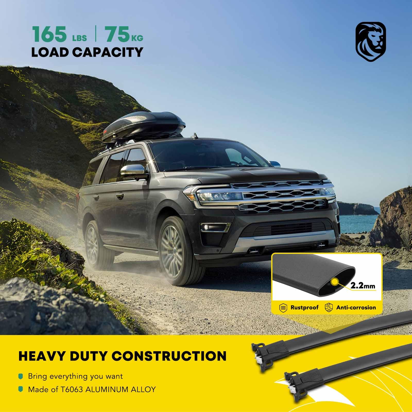 Roof Rack Cross Bar For 2010-2017 Chevrolet Equinox/ GMC Terrain