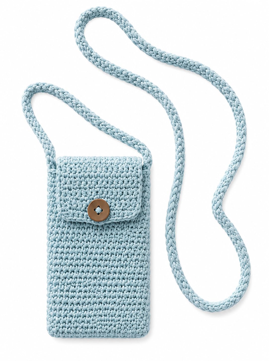 Handmade crochet crossbody Phone pouch-image-23