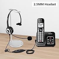 Vista 6 de Arama Auriculares para teléfono de 0.098 in con micrófono de cancelación de ruido e interruptor de silencio Auriculares de teléfono de ajuste cómodo