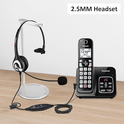 Miniatura 6 de Arama Auriculares para teléfono de 0.098 in con micrófono de cancelación de ruido e interruptor de silencio Auriculares de teléfono de ajuste cómodo