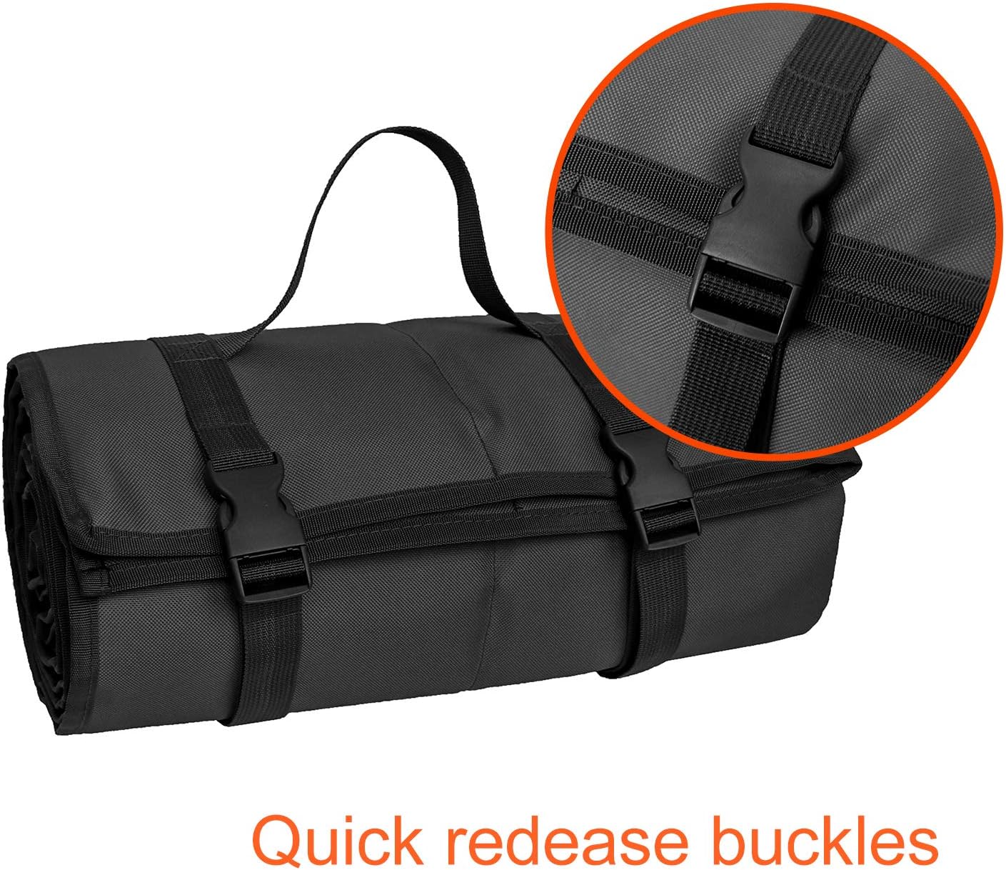 mydays Tactical Roll Up Padded Shooting Mat, Non-Slip Durable Shooting Rest Hunting Accessories, Hunting Mats for Shooters (Black, L) : Sports & Outdoors