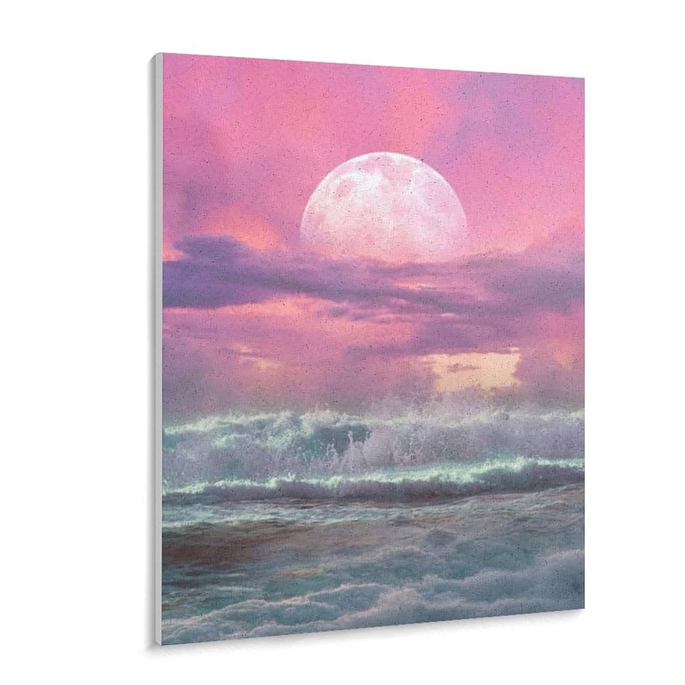 油絵 絵画 【ピンクの夕焼け】 油絵 油彩 油彩画 絵 絵画 【ピンクの夕焼け】 | HIROSHI1990