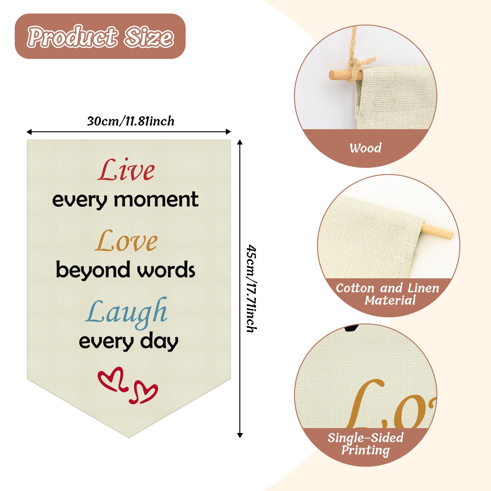 Inspirational Wall Decor for Kids Room Hanging Pennant Flag Banner Motivational Wall Decor for Nursery Playroom Game Room Mental Health Gifts Bedroom Decoration Christmas Birthday Gift