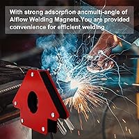 Vista 6 de Imán de soldadura de flecha, 4 unidades, 4 pulgadas, 5 pulgadas, abrazaderas de soldadura y accesorios de soldadura de potencia, soporte