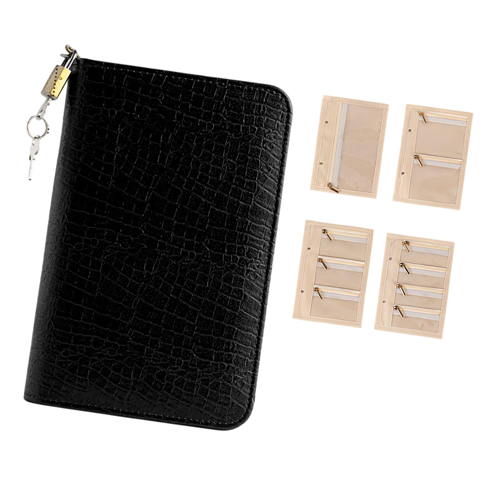 CAZSTYK Multifunctional Jewelry Box with Zippers Closure and Layer Interior for Cosmetics Secure Travel Jewelry Case with Zipper Closure and Layer Interior for Cosmetics