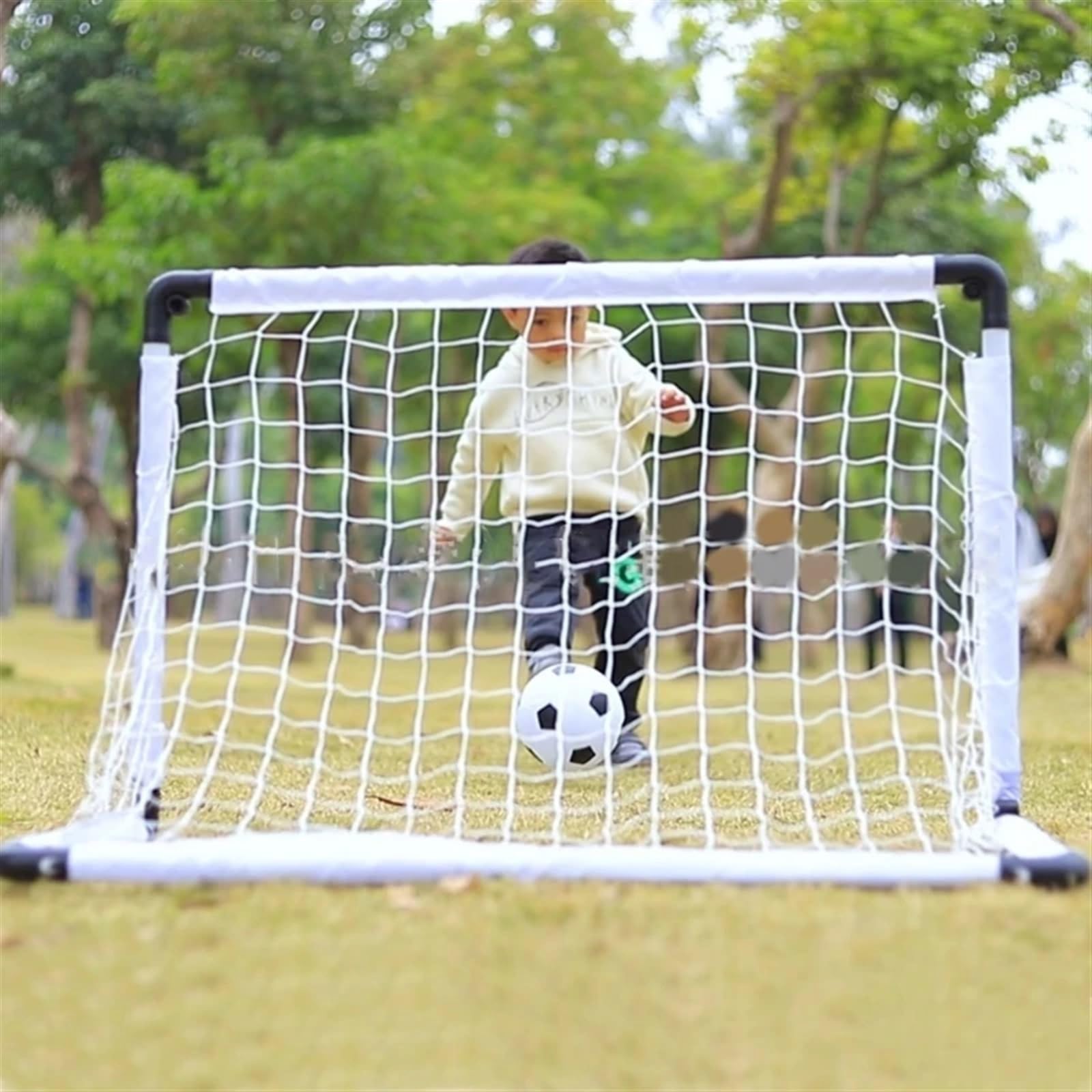 Porta da calcio pieghevole Porte da calcio pieghevoli portatili for bambini Rete leggera for palloni for che si allenano e giocano in famiglia