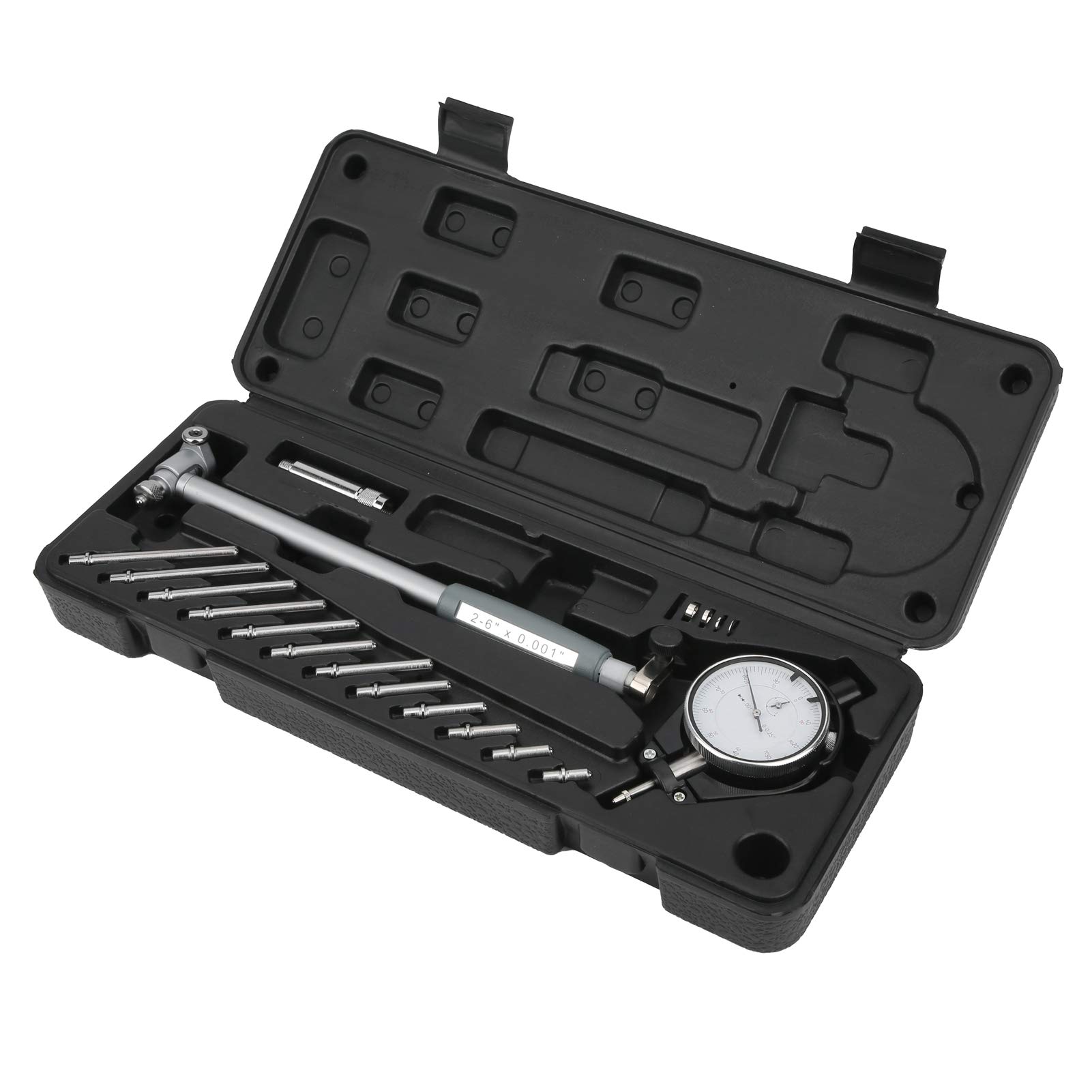 Set misuratore di alesatura con quadrante estensore, misuratore di alesatura comparatore, indicatore di foro del quadrante di misurazione Kit di utensili per cilindri del motore (misure inglesi)