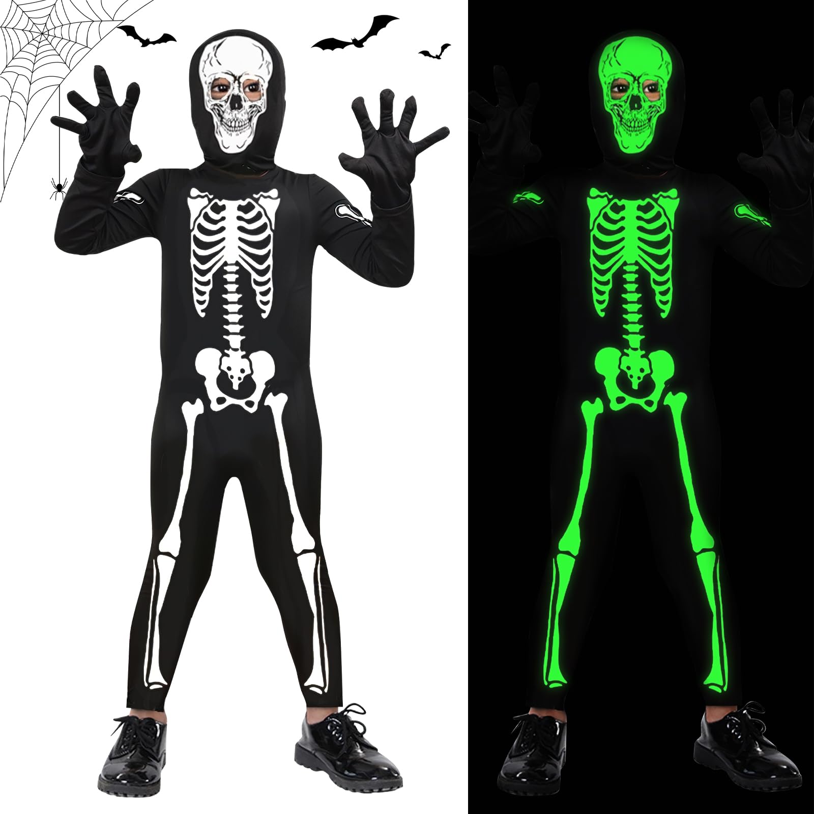 XIMEY Disfraz Halloween Niño, Halloween Costume Kids, Disfraz Esqueleto Niño Halloween, Disfraz Halloween Niño Esqueleto, Disfraz Demonio Niño, Disfraces Halloween Niños