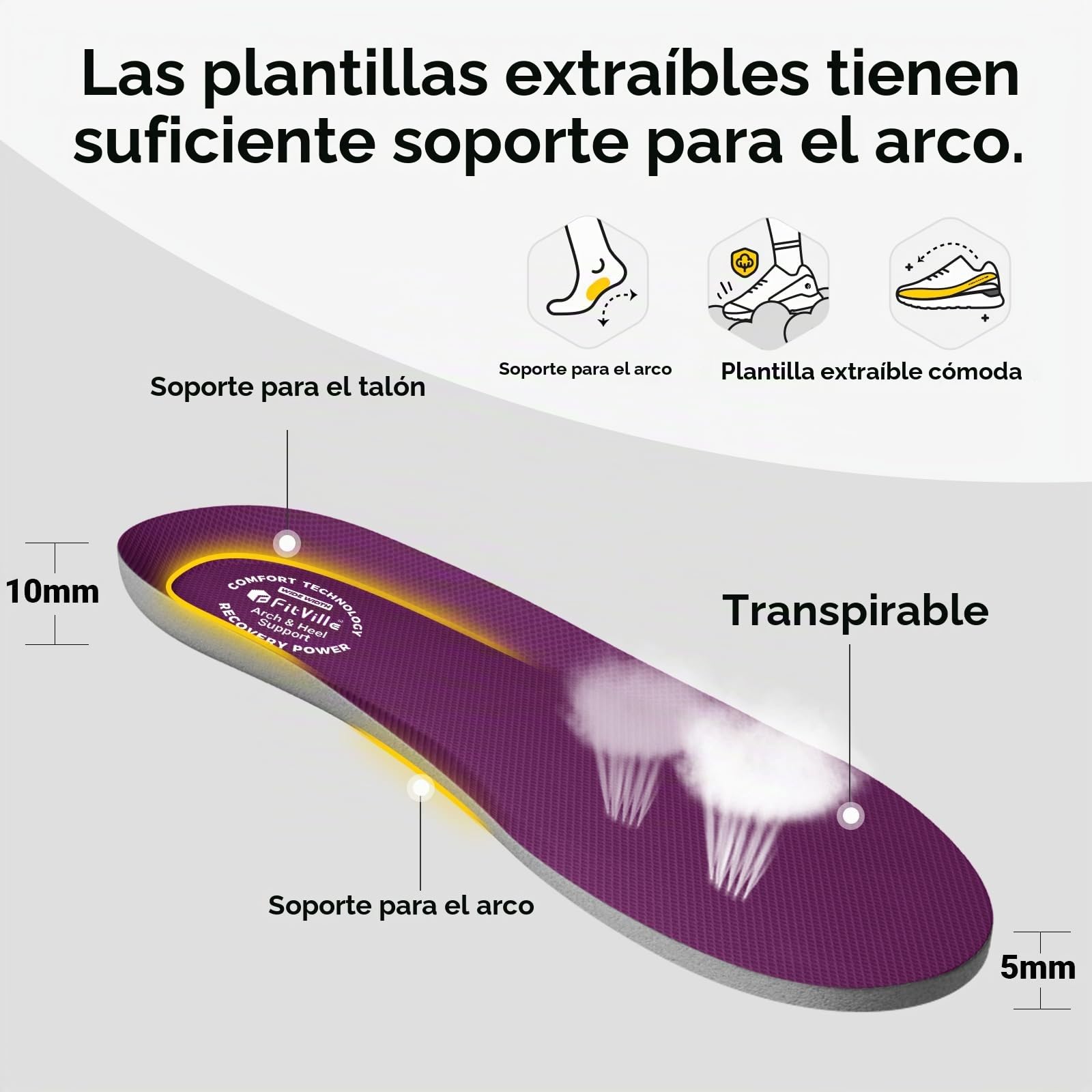 FitVille Zapatillas Running Mujer Anchas Ligeros Zapatos Gimnasia Deportivos Transpirables Caminar