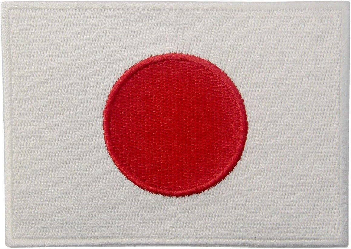 Japan Flag Embroidered Japanese National Emblem Iron On Sew On Patch