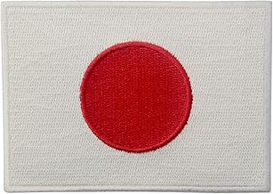 Bandera de Japón Emblema Japonés Parche Bordado de Aplicación con Plancha