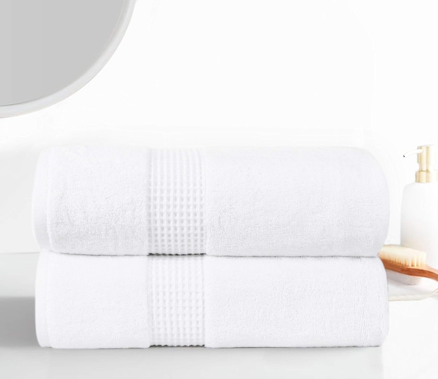 Bath Towel 650 GSM 2pc Set Includes 2 Bath Towels Combed