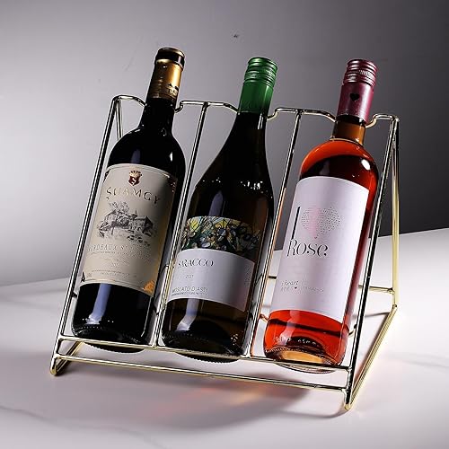 Miniatura 9 de Estante de exhibición de botellas de vino, estante de almacenamiento de vino, estante de exhibición de botellas de licor, estante de vino pequeño