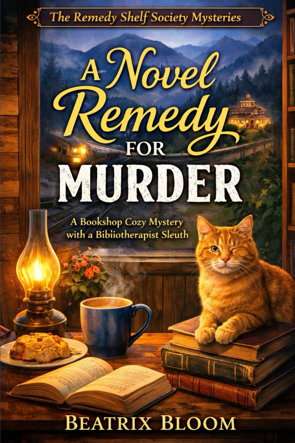 A Novel Remedy for Murder: A Bookshop Cozy Mystery with a Bibliotherapist Sleuth (The Remedy Shelf Society Mysteries)