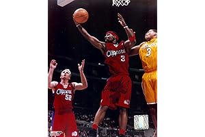 Quentin Richardson Signed Original Autographed 8x10 Clippers in Air NBA Photo vs Lakers