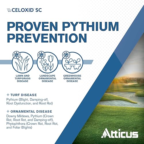 Miniatura 3 de Atticus - Fungicida de ciazofamida Celoxid SC (8 onzas) (comparado con Segway SC), controla las plagas, los hongos y la pudrición de la raíz