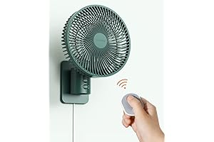 8.5Inch Oscillating Wall Mount Fan with Smart Remote Control and Timer
