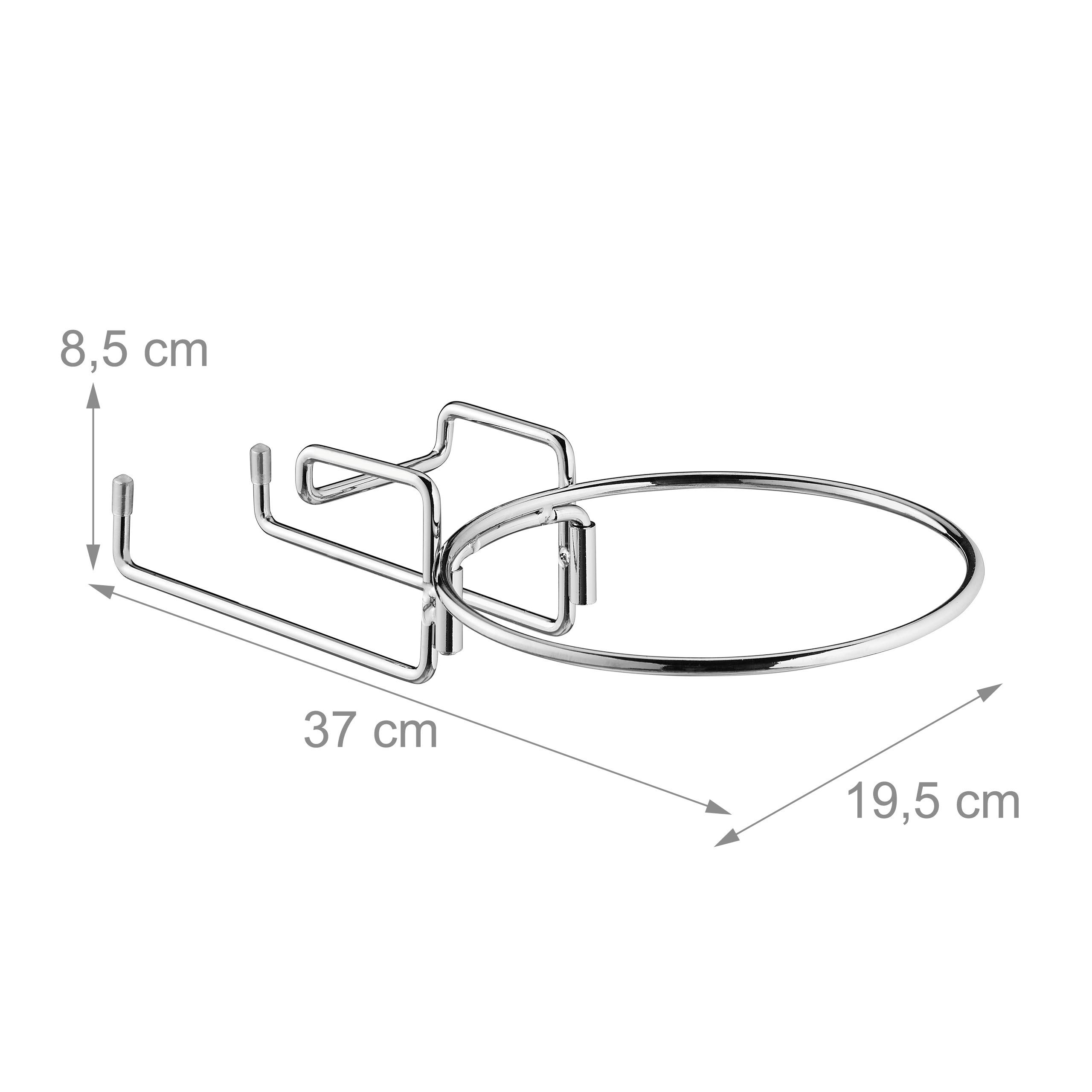 Lot de 4 supports pour refroidisseur à champagne, support de table pour refroidisseur à vin de 18 cm de diamètre, support pour seau à champagne en fer, peu encombrant, argenté