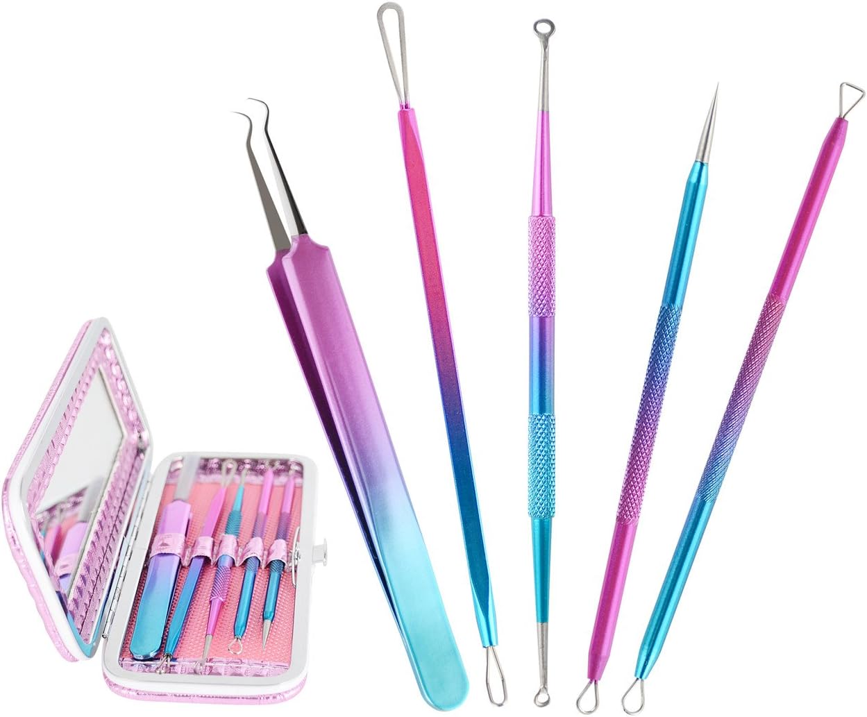 Pengnuo Professional Blackhead Remover Kit Set 5pcs, Pimple Comedone