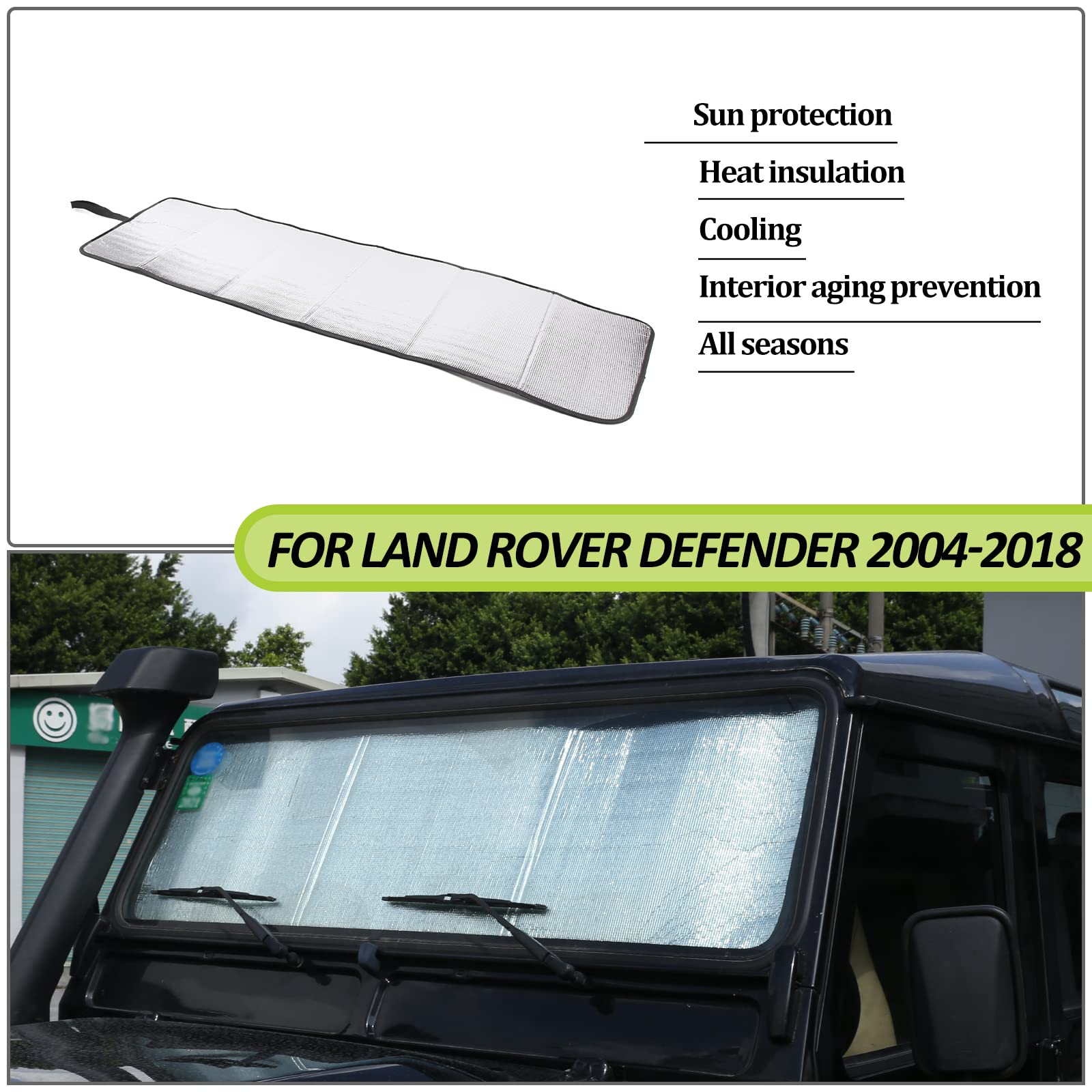 Pare-Soleil Voiture Land Rover Discovery 2004-2016 - Kit Complet Protection UV Et Chaleur