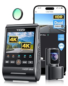 VIOFO A229 Ultra 2CH Dual 4K Dash Cam Front and Rear Dual STARVIS 2 IMX678 Sensors 2-Channel 4K