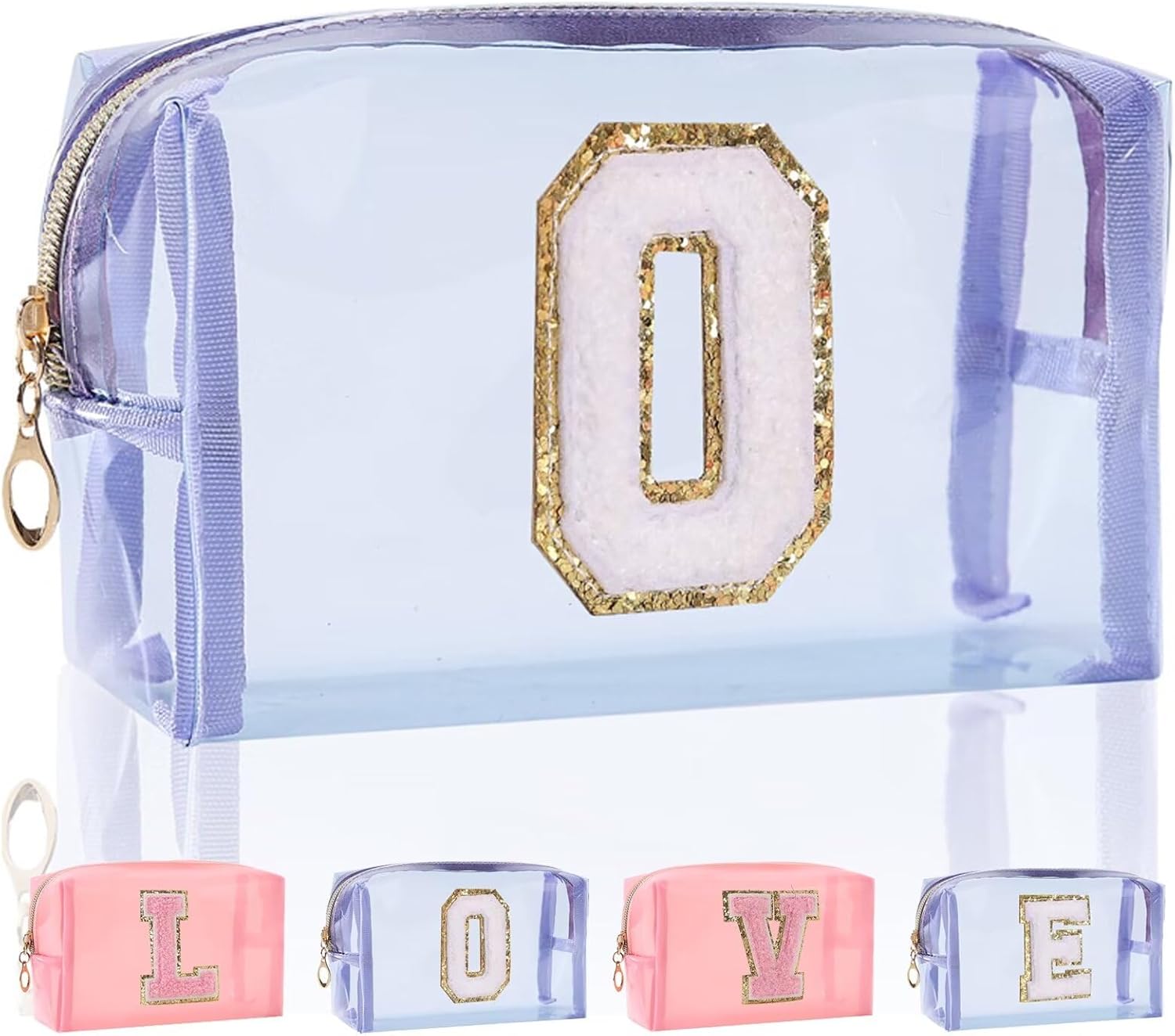 Amazon.co.jp: ZHENTAO 女性用メイクアップバッグ、旅行用イニシャル