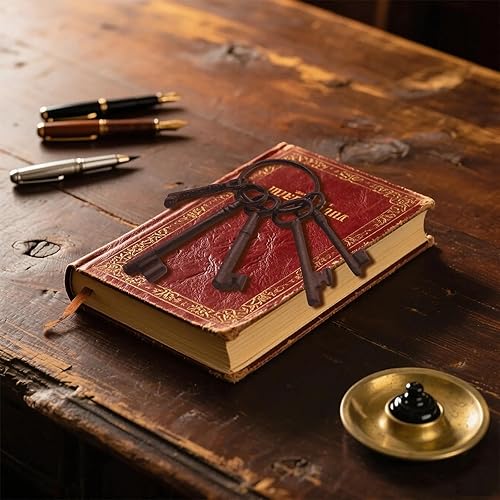 Miniatura 3 de Lachouhaox - Llavero de hierro fundido con esqueleto, estilo retro, pirata caribeño, prisionero, accesorios de cosplay, decoración para Halloween