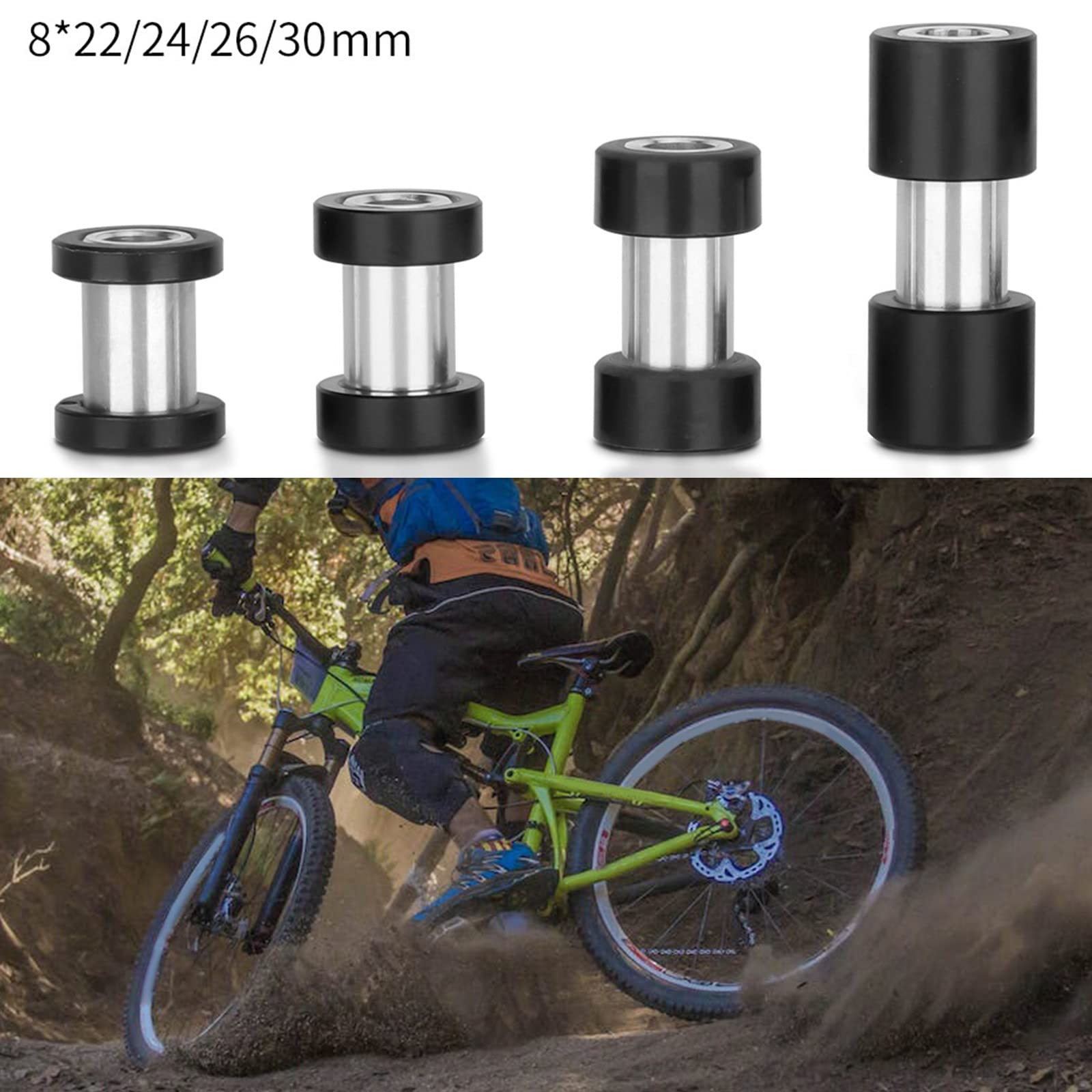 Boccole ammortizzatori per mountain bike Shock Bushing Hardware per EXA FORM DNM Mountain Bike 22 femmina