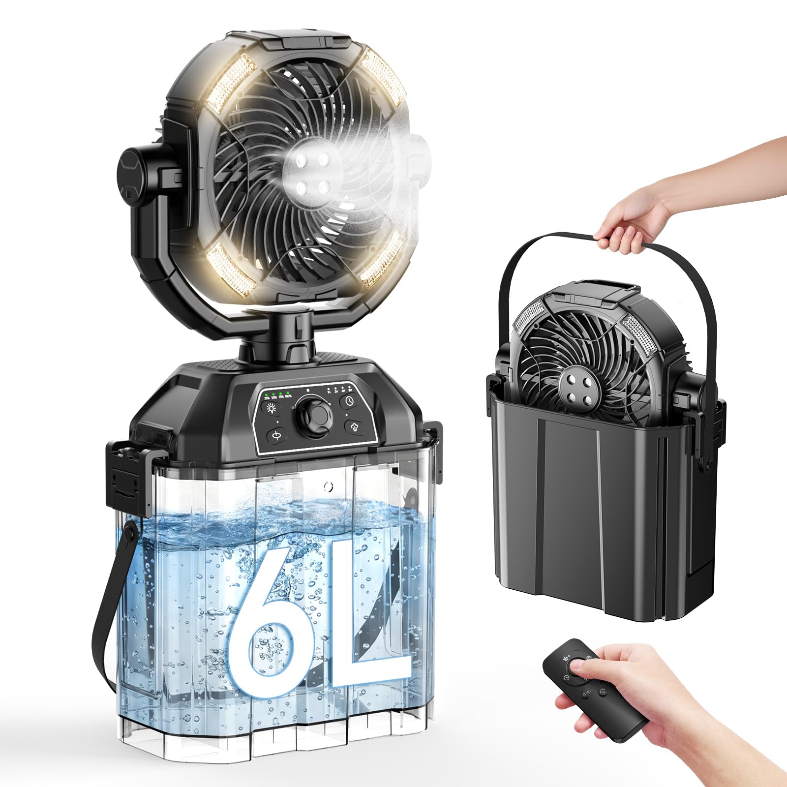 Amazon | 【Amazon.co.jp限定】ミストファン キャンプ扇風機