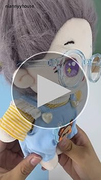 Amazon.co.jp: niannyyhouse メガネ 20cm人形の 綿人形