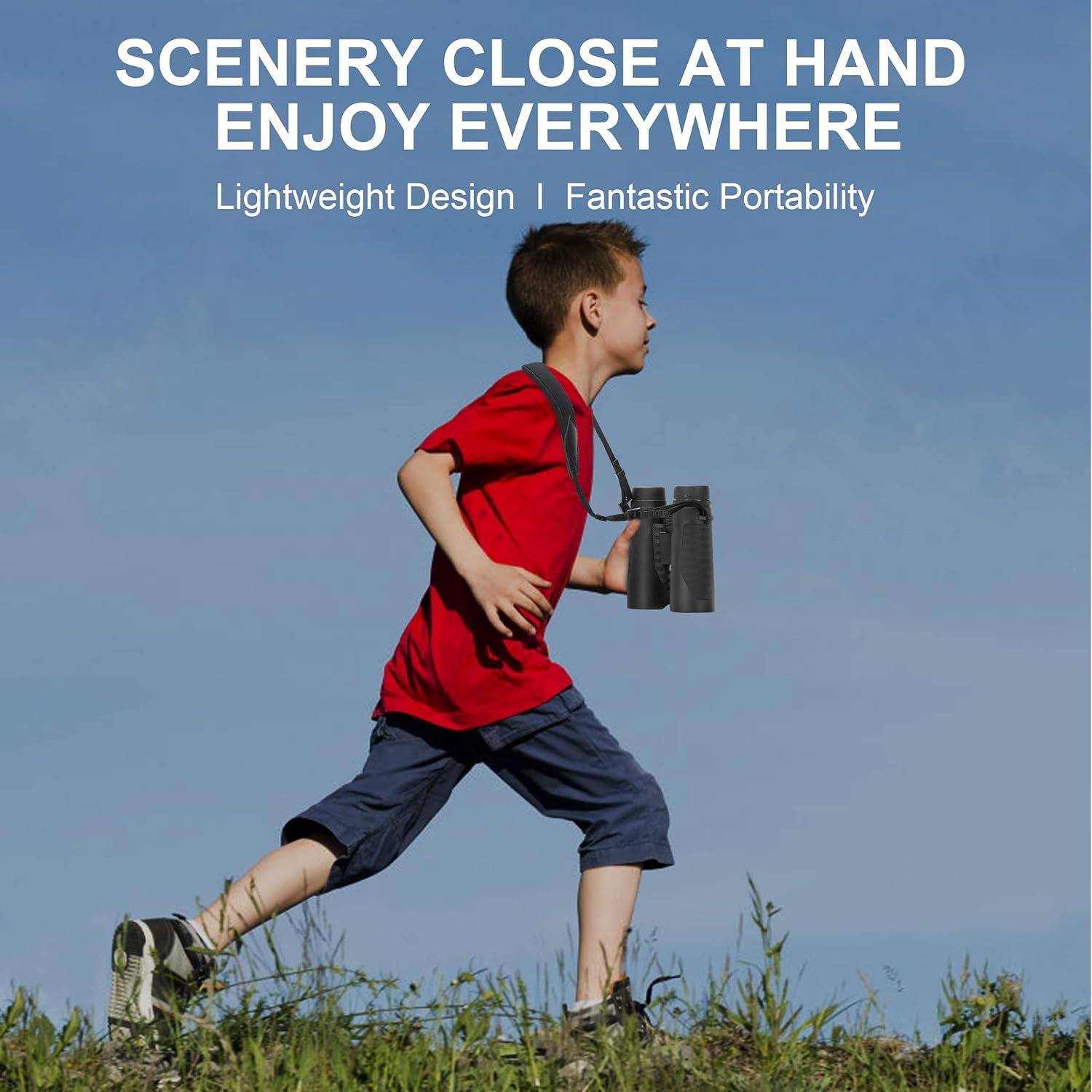 These binoculars are designed with a 12x magnification and a 42mm objective lens, which provides a large view and bright image. The high-definition optics provide a clear and detailed picture, making it easier to spot faraway objects or animals. This makes these binoculars ideal for bird watching or hunting, and they can also be used for sports events or concerts.