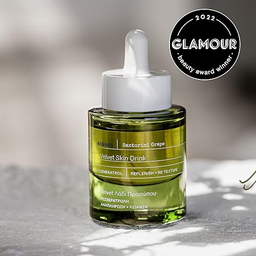 Miniatura 5 de KORRES Santorini Grape Poreless Skin Power Duo - Bebida para piel de crema y terciopelo, juego de 2 piezas