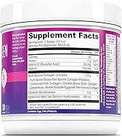 Vista 7 de Proteína de colágeno múltiple + creatina 0.18 oz de monohidrato de creatina con colágeno tipos I, II, III, V y X Apoyo para el cabello, la piel