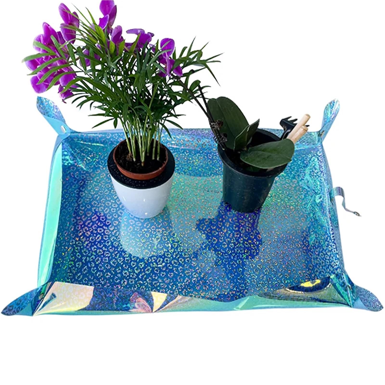 YXINAER Plant Repotting Mat Planting Mat 68 * 50cm Gardening Potting Pad Foldable Garden Plant Flower Pot Transplanting Waterproof Mats(2-68x50cm)