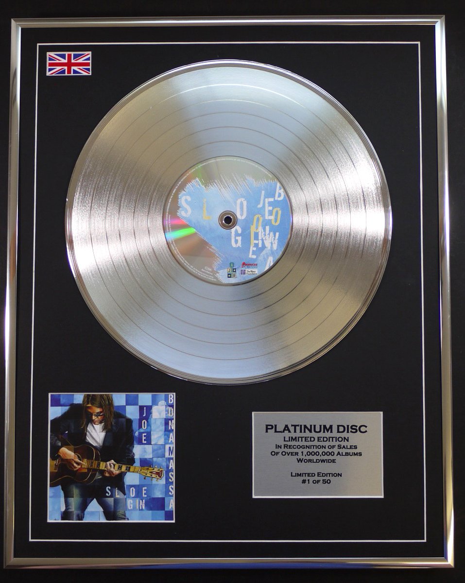Joe Bonamassa/Ltd Edition CD Platinum Disc/SLOEGIN